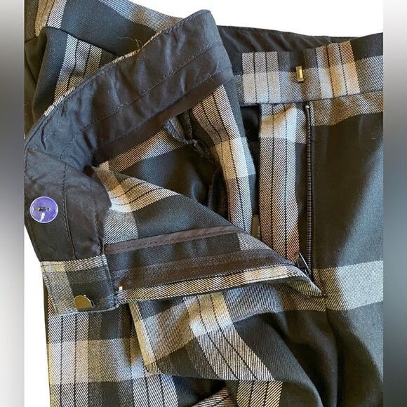 NWOT Black and White Plaid Belle Vere Pants - Picture 6 of 9